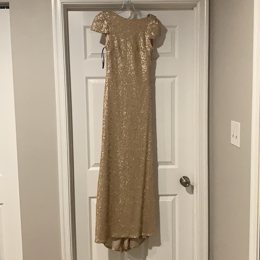 Gold Sequence Gown - image 2